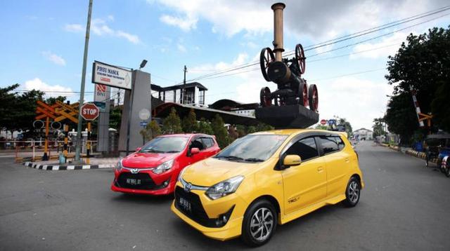 New Toyota Agya kelir kuning paling diminati konsumen. (ist)