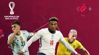 Piala Dunia - Paulo Dybala, Reece James, Richarlison (Bola.com/Adreanus Titus)