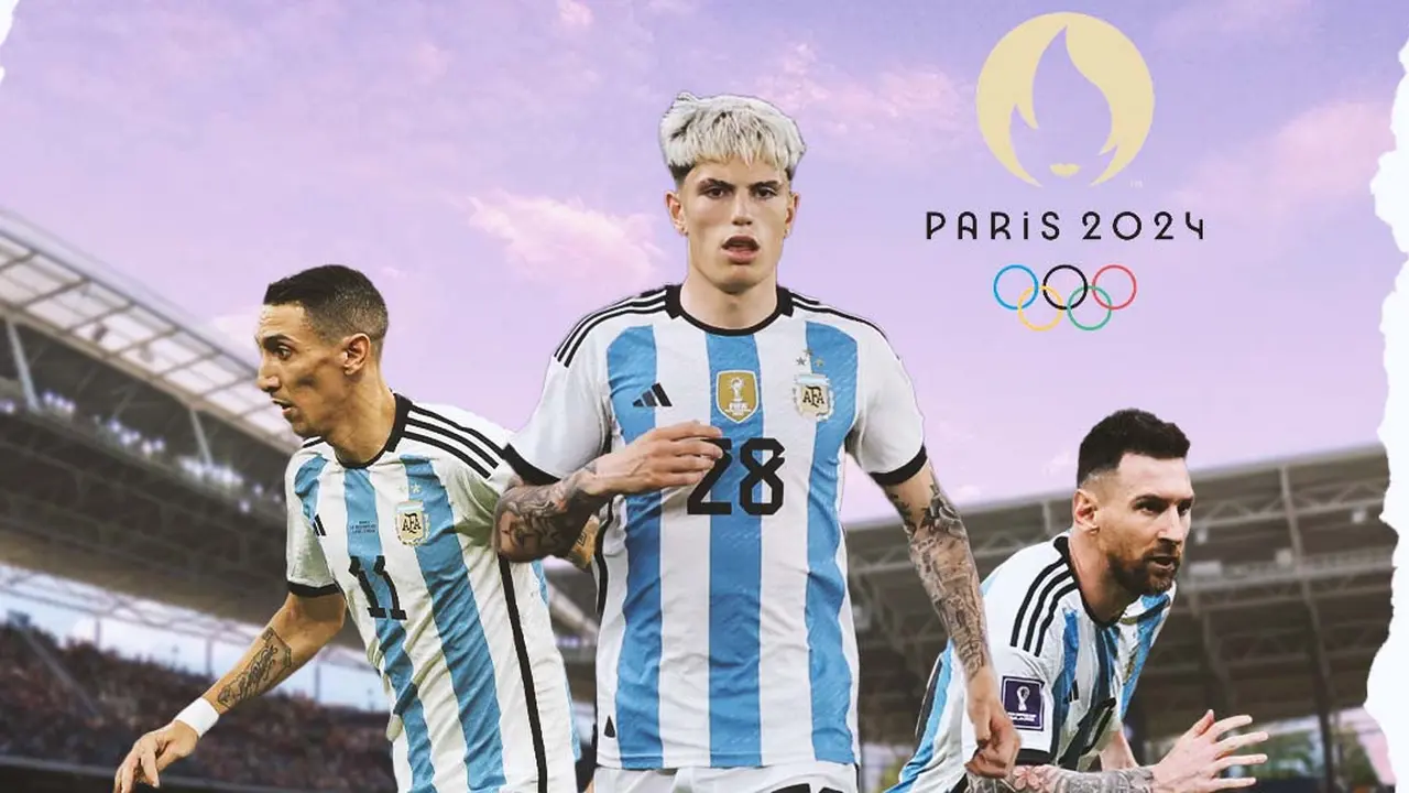 Ilustrasi - Gambaran Starting XI Argentina di Olimpiade 2024