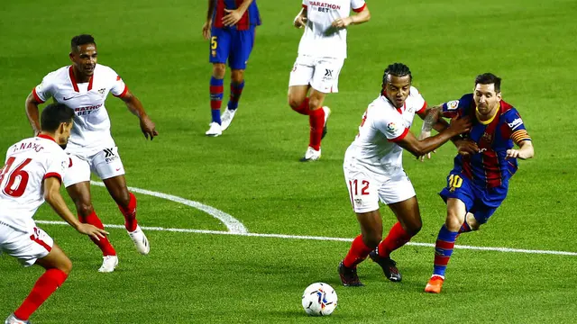 Bermain di Camp Nou, Barcelona Ditahan Imbang Sevilla