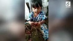 Aksi seorang bocah cilik ini sukses membuat warganet terharu. Di usianya yang masih belia, bocah tersebut membantu sang ibu bekerja mengupas bawang.