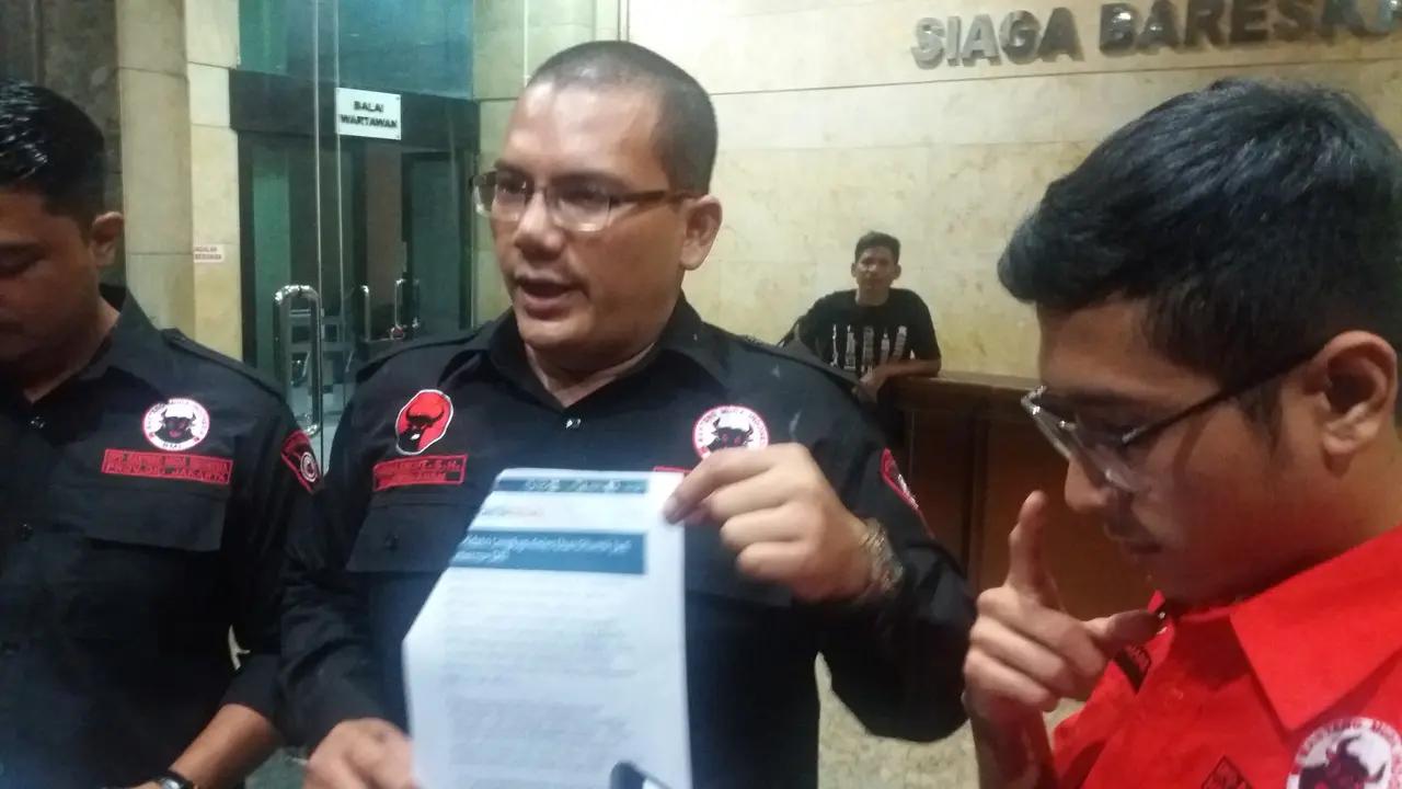 Pidato Gubernur DKI Jakarta Anies Baswedan ilaporkan Jack Boyd Lapian dari Gerakan Pancasila  ke Bareskrim Polri.