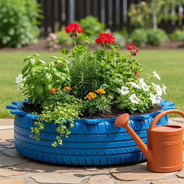 Ide Berkebun Murah Tanpa Membeli Pot Tanaman (AI Generated)