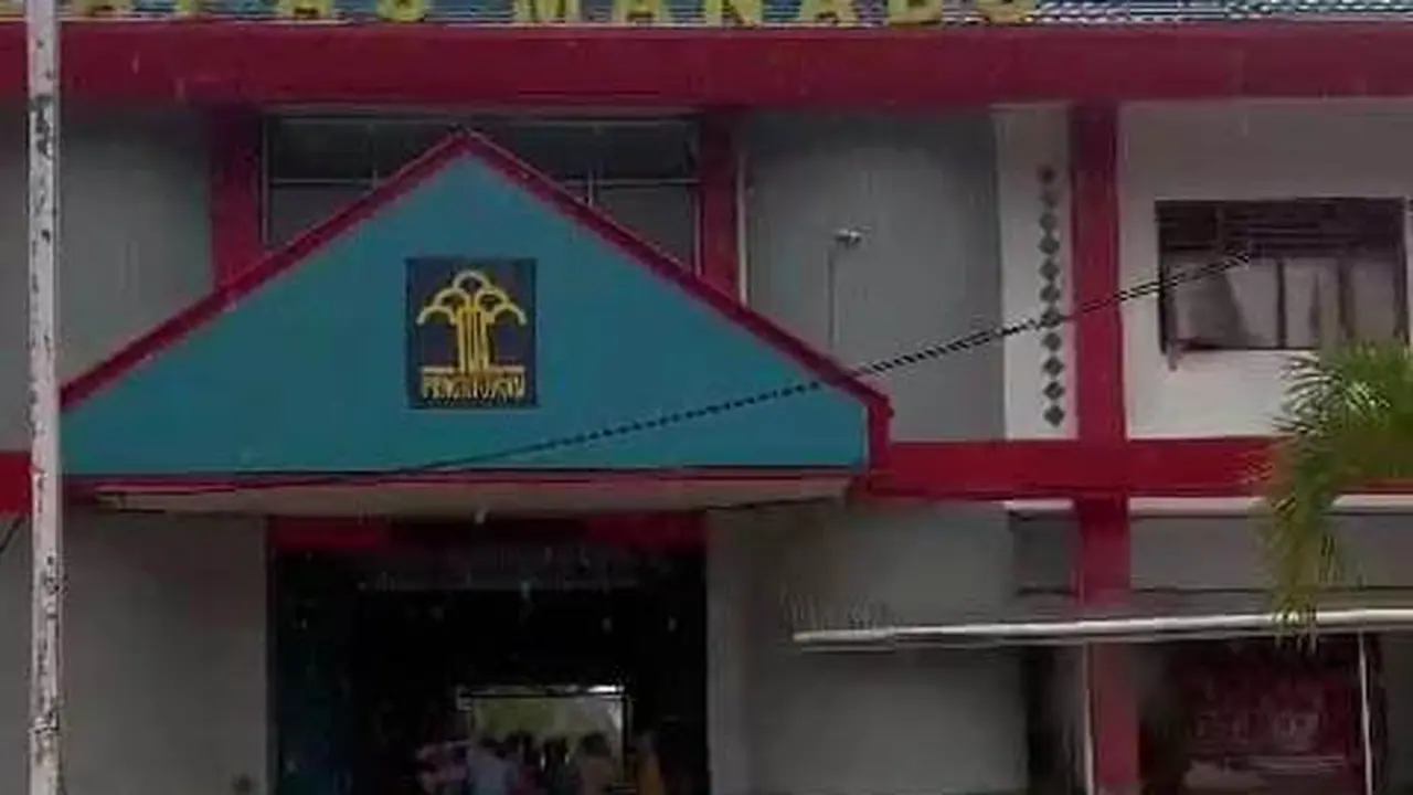 Kondisi Lapas Kelas IIA Manado yang digenangi banjir, Jumat (27/1/2023).