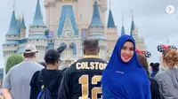 Pengalaman berhijab Kartika Putri selama di Amerika dibagikan dalam akun Instagramnya. (dok. Instagram @kartikaputriworld/https://www.instagram.com/p/Btce9fLHLTD/Esther Novita Inochi)