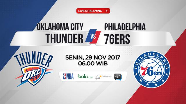 Oklahoma City Thunder Vs Philadelphia 76ers