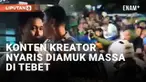 Keributan terjadi di Lapangan Ros Utara, Tebet, Jakarta Selatan pada Selasa (15/8/2023) malam. Pemicu berawal dari kreator yang membuat konten menegur pengendara yang melawan arus sejak sore hari. Disebut bila seorang anak kecil dibentak karena melaw...
