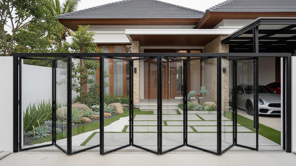5 Desain Pagar Rumah dengan Sistem Buka Lipat, Solusi Estetis dan Hemat Ruang