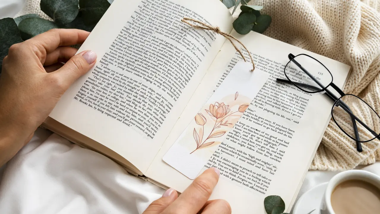 Ilustrasi membaca, buku
