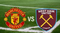 Laga uji coba antara MU versus West Ham. (Grafis: Hendry Wibowo/Bola.com)