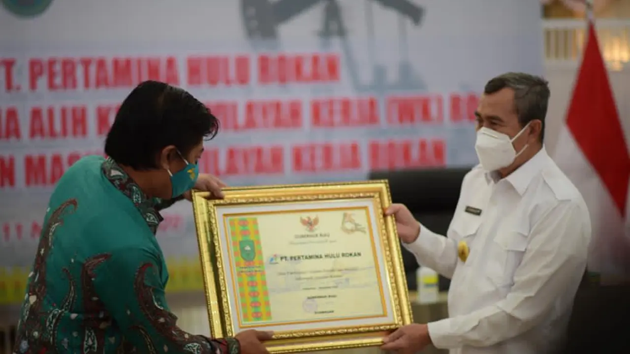 Bertemu Sejumlah Kepala Daerah di Riau, Direktur Pertamina Hulu Rokan Beri Bantuan 200 Ribu Masker
