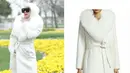 Saat berlibur ke Istanbul, Syahrini mengenakan mantel bulu warna putih. Mantel merek Sofia Cashmere ini berharga Rp 22 juta. (Foto: instagram.com/fashionsyahrini)