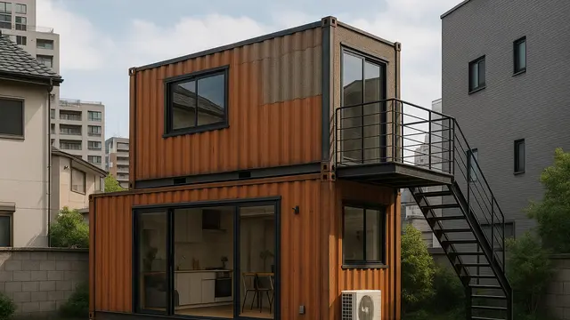 Rumah Sederhana di Perkotaan Padat Penduduk/Ilustrasi gambar oleh AI