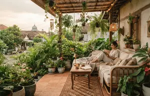 Cara Membuat Teras Terlihat seperti Area Lounge Hotel, Cocok untuk Introvert