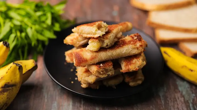 roti tawar gulung bakar panggang