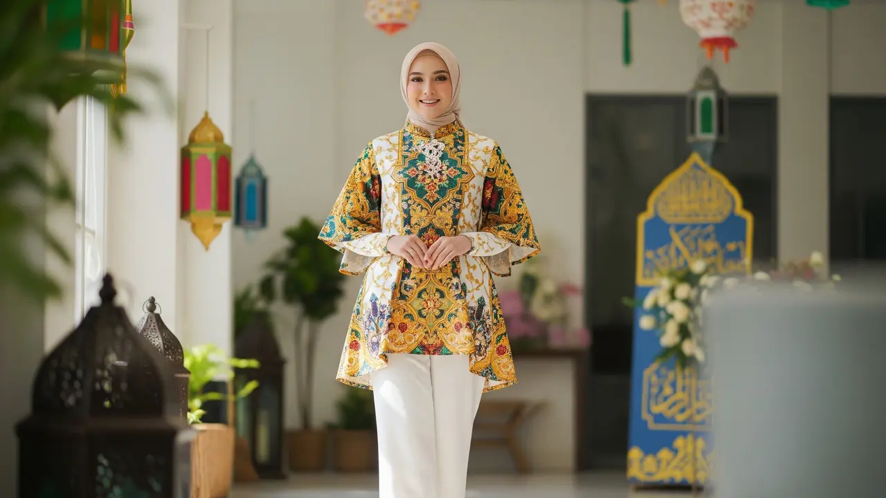 Padu Padan Model Celana Panjang Wanita Warna Putih