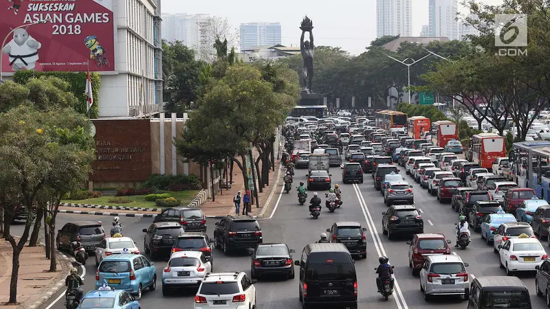 Warga Antusias Nonton Asian Games, Kawasan Senayan Macet Parah