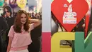 Masuk melalui pintu 2 Gambir Expo, Luna Maya disambut oleh panitia penyelenggara Jakarta Fair.  (Fathan Rangkuti/Bintang.com)