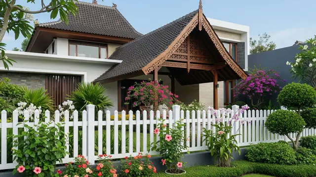 8 Inspirasi Desain Pagar Taman Bunga yang Bikin Halaman Rumah Makin Estetik