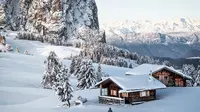 Suasana Alte Adige, salah satu destinasi wisata di Eropa yang menawarkan pemandangan alam yang sejuk dan menerapkan prinsip pariwisata keberlanjutan. (dok. Instagram @altoadige//https://www.instagram.com/p/CpuuDCIo3H5/Dinny Mutiah)