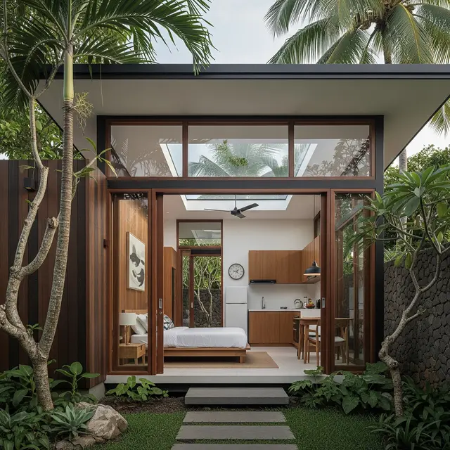 9 Desain Rumah ala Paviliun 1 Kamar dengan Dapur, Solusi Hunian Estetis