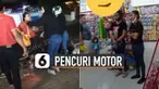 Aksi nekat dilakukan oleh dua pemotor perempuan ini karena mencuri di sebuah minimarket. Namun usahanya digagalkan oleh pegawai minimarket.