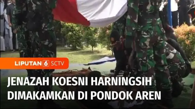 VIDEO: Jenazah Istri Moeldoko Dimakamkan di Taman Makam Pahlawan Bahagia