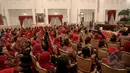 Suasana pelepasan Tim  Nusantara Sehat I di Istana Negara, Jakarta, Senin (4/5/2015). Tim  Nusantara Sehat I akan ditempatkan di sejumlah pelosok Indonesia. (Liputan6.com/Faizal Fanani)