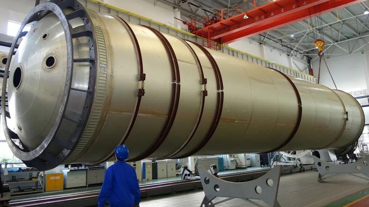 Tangki Propelan Terbesar Buatan China (Foto: Shanghai Academy of Spaceflight Technology)