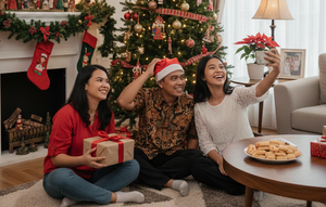 ilustrasi natal (created by AI)