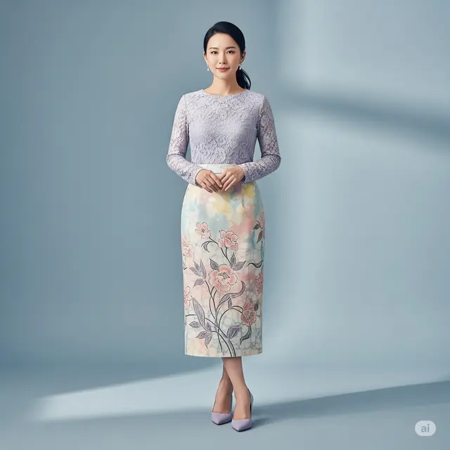 6 Model Baju Brokat dan Rok Batik: Gaya Anggun nan Modern