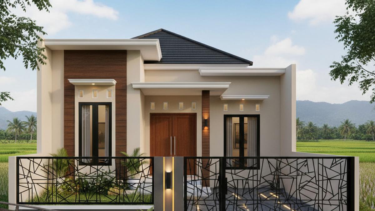 7 Model Rumah Sederhana Tapi Mewah dengan Pagar 2025 yang Cocok untuk Tinggal di Desa