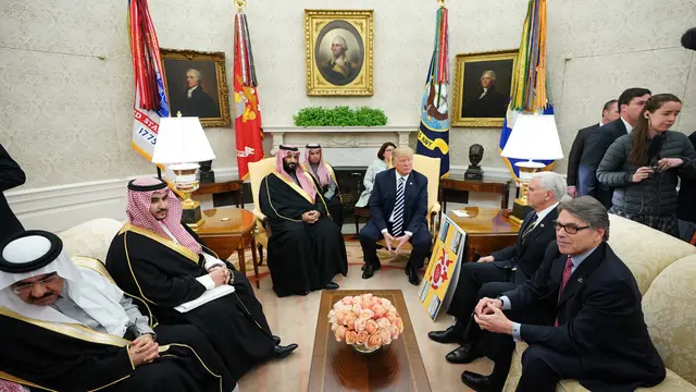 Putra Mahkota Saudi Bertemu Trump di Gedung Putih