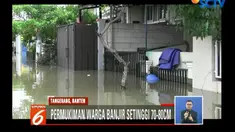 BPBD (Badan Penanggulangan Bencana Daerah) Periuk mengungkapkan, banjir akibat air kiriman dari hulu di Bogor, Jawa Barat.