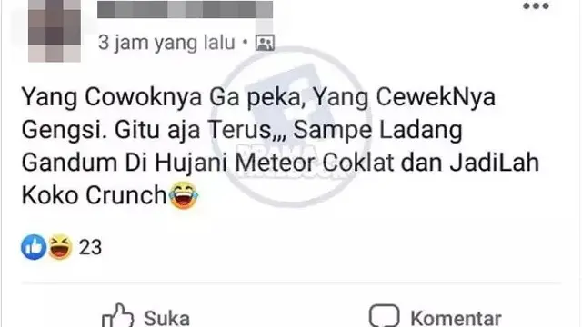 6 Status Facebook tentang Percintaan Ini Bikin Ngakak,