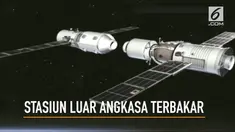 Stasiun luar angkasa China sudah memasuki atmosfer bumi dan terbakar habis sebelum jatuh di tengah-tengah wilayah Pasifik Selatan. 