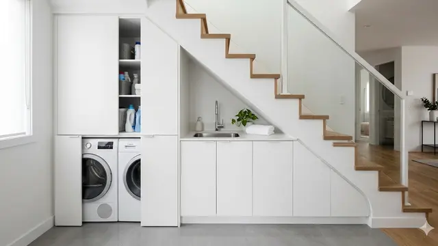 Ide Desain Area Laundry Hidden Space di Rumah Minimalis. Gemini