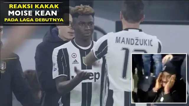 Berikut reaksi kakak Moise Kean, Giovanni, saat menyaksikan laga debutnya bersama Juventus dalam lanjutan Serie A Italia pekan ke-13.
