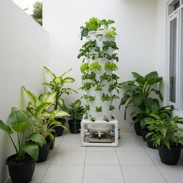 9 Ide Tower Garden dari Pipa PVC dan Botol Plastik, Berkebun Praktis