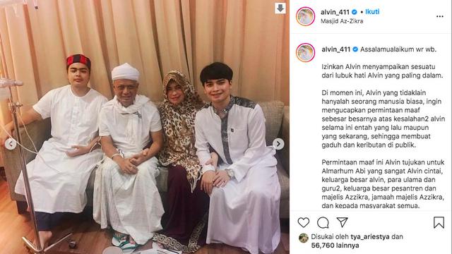 Alvin Faiz Minta Maaf Karena Telah Buat Publik Gaduh, Ingin Fokus Perbaiki Diri