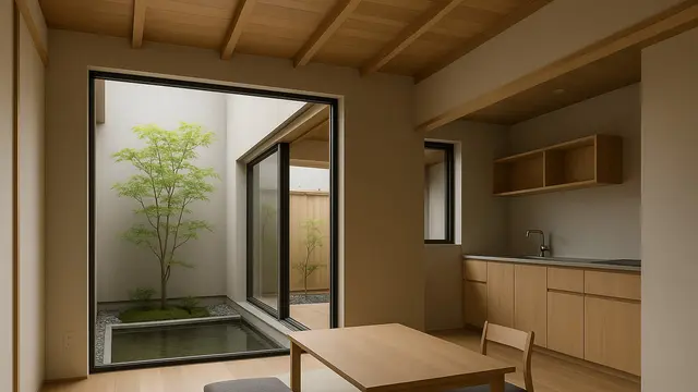 Model Rumah Kecil Sederhana dengan Void Dapur (Foto: ChatGPT)