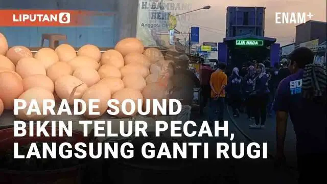 Parade sound system belakangan ini menjadi tren di beberapa daerah. Hiburan musik dengan suara menggelegar tak jarang menimbulkan kerugian, seperti yang dialami penjual martabak di Indramayu, Jawa Barat ini. Parade sound New Crystallia Nada yang meli...