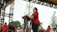 Ketua Umum PDI Perjuangan Megawati Soekarnoputri (Liputan6.com/Reza efendi)