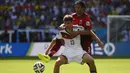 Thomas Mueller. Striker Timnas Jerman berusia 32 tahun dan memasuki musim ke-14 bersama Bayern Munchen mencetak hattrick untuk Jerman dan menjadi juara pada Piala Dunia 2014. Hattrick ia cetak saat jumpa Portugal di matchday pertama Grup G (16/6/2014) yang berakhir 4-0. (AFP/Fabrice Coffrini)