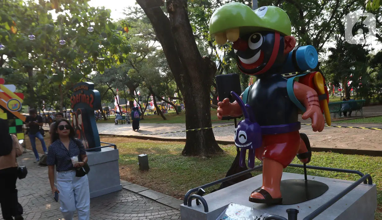 Festival Karakter Kekayaan Intelektual (FKKI) 2023 dengan tema “Urban Art Unleashed” digelar selama kurang lebih dua minggu. (Liputan6.com/Angga Yuniar)
