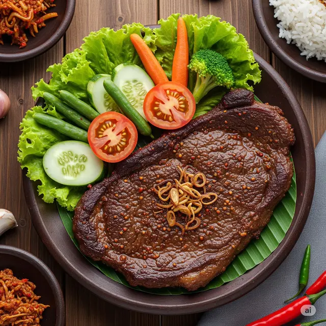 Resep Bistik Daging Sapi Jawa. Foto: Gemini