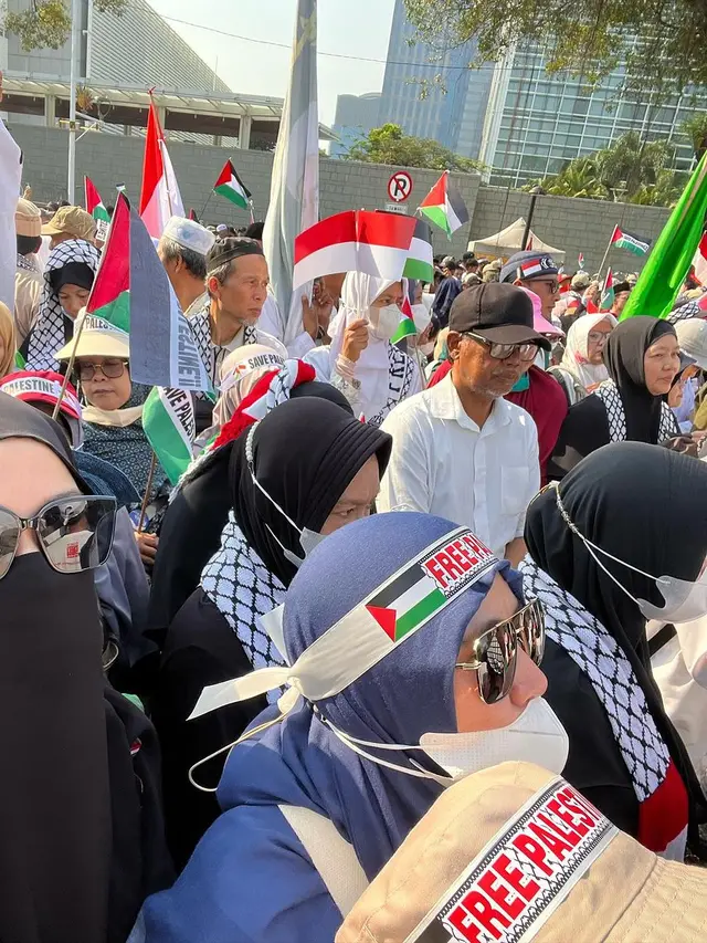 Zaskia Adya Mecca bela Palestina (Instagram/zaskiaadyamecca)