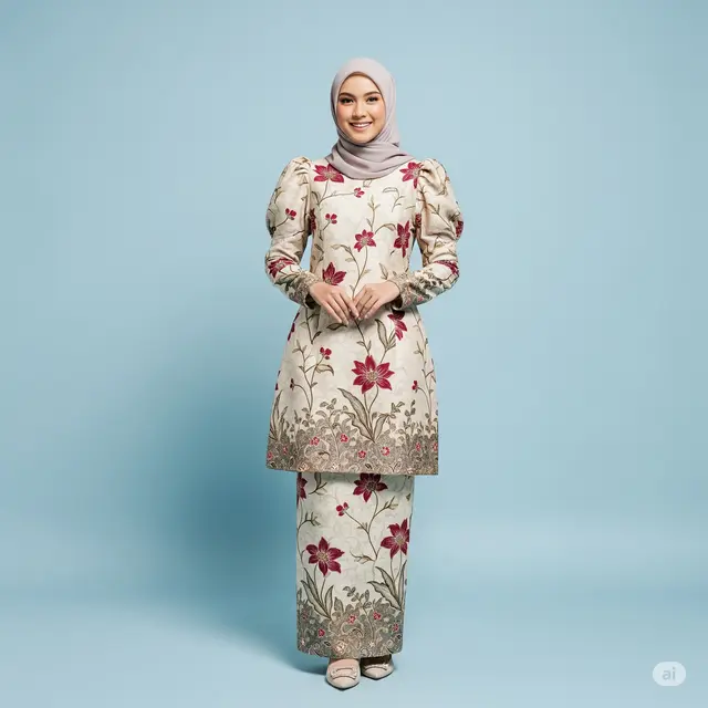 Model Dress Puff Sleeve Muslimah Formal Terbaik.