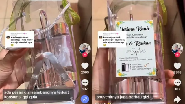 Souvenir Kondangan Ahli Gizi (Liputan6.com/TikTok/@farchuuu)