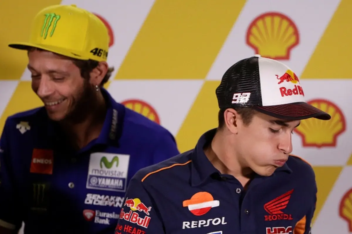 Valentino Rossi dan Marc Marquez